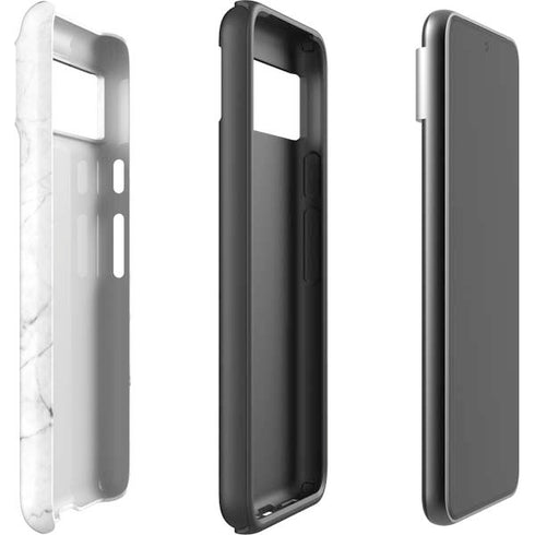 White Marble Google Pixel 8 Pro Impact Case